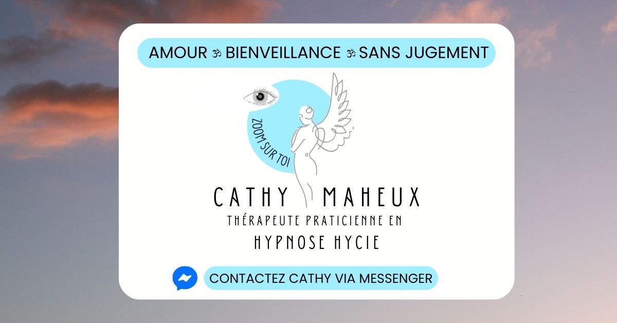 Bannière Cathy Maheux - Thérapeute Praticienne en HYPNOSE HYCIE