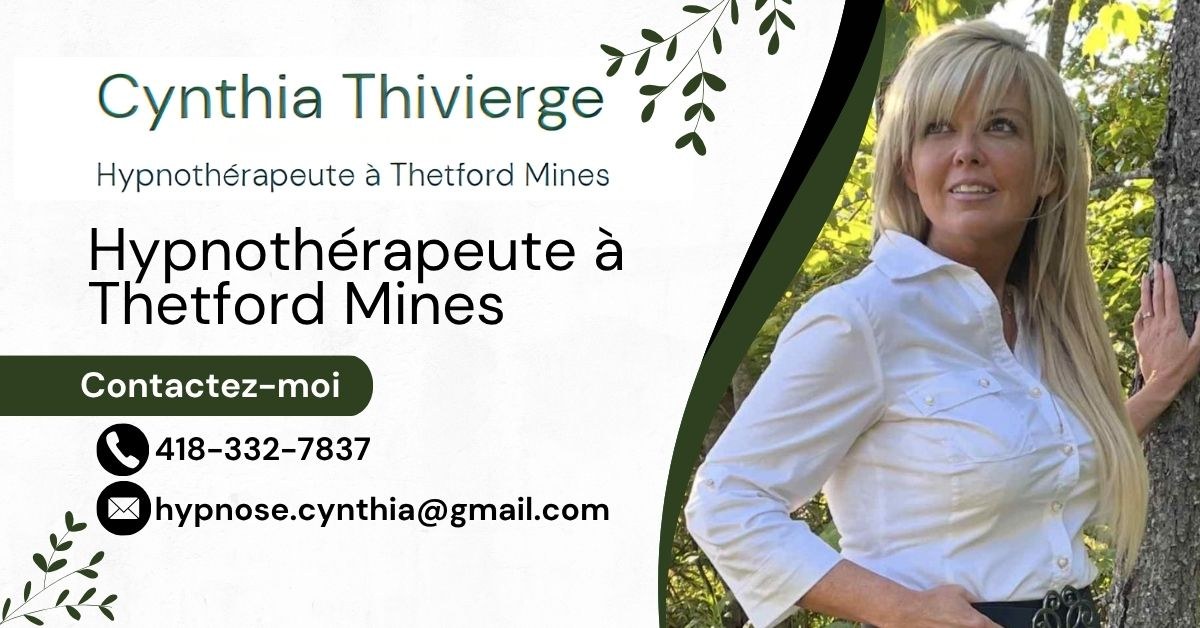 Bannière Cynthia Thivierge Hypnothérapeute